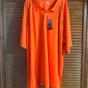 6X Bright Orange Polo Shirt- NEW w/tags